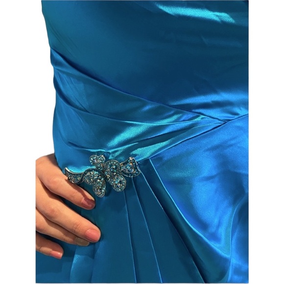 Jovani Cocktail Dress Turquoise - Picture 3 of 3